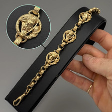 9ct Gold On Silver Horse Head