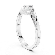 Twisted Vine Engagement Ring