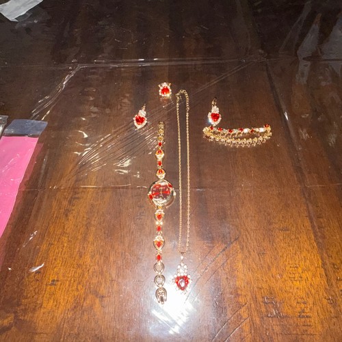 Gold red colored heart - gold,