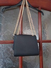 BLACK LADIES HAND SHOULDER BAG CHAIN SIZE 54" BUT CAN BE SHORTENED TO HALF THE S