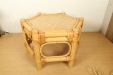 Vintage Hexagonal Bamboo Low