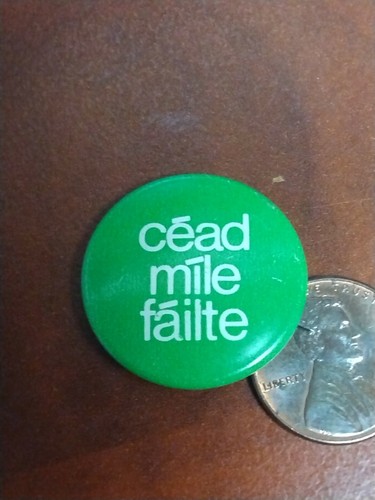 Irish button pin vintage - irish,