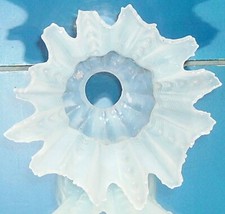 VASELINE GLASS LAMPSHADE ORIGINAL VICTORIAN PERIOD ANTIQUE