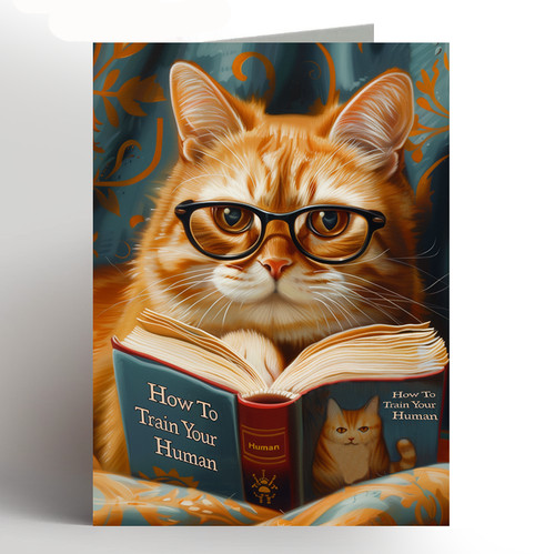 Cat birthday card - card,
