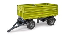 BRUDER Fliegl Three Way Tipping Trailer with Removeable Top - B102203 - FARM TOY