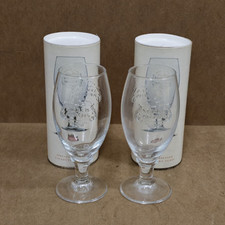 Boxed STELLA ARTOIS ‘SPECIAL EDITION’ Collectors ½ pint chalice Glass x2
