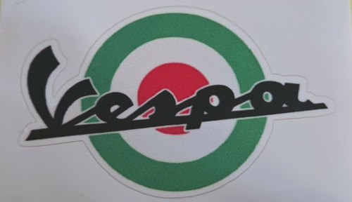 Vespa green sticker 7cm x - sticker,