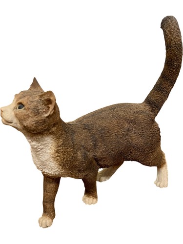 Realistic cat figurine brown - cat,