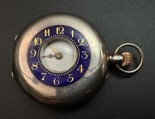 Antique blue enamel - blue,