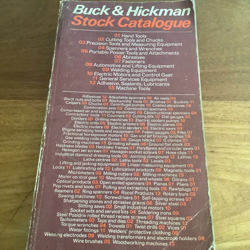 Buck and hickman catalogue - buck,