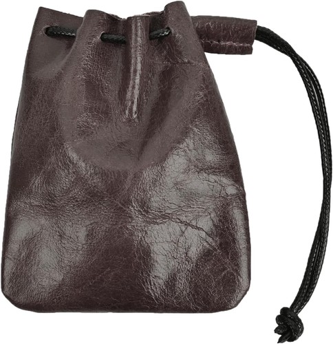 Coin purse leather pouch - leather,