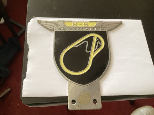 Vintage brooklands car badge - brooklands,