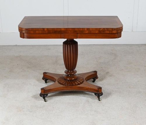 Regency card table - table, mahogany