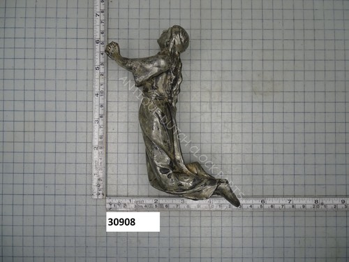 Antique spelter clock statue - clock,