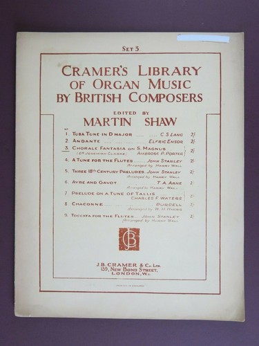 Organ score cramer british - organ, score: