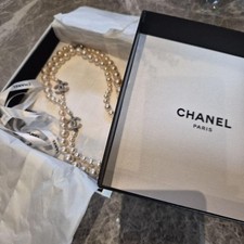 CHANEL 2 CC Logo Long Faux