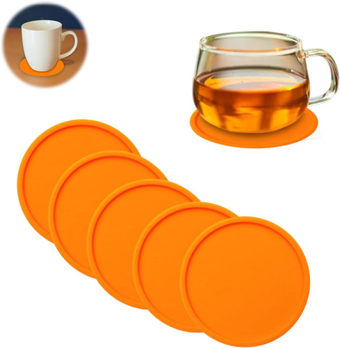 Orange drink coasters - drink,