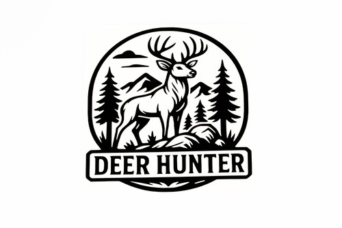 Deer hunter bumper sticker - deer,