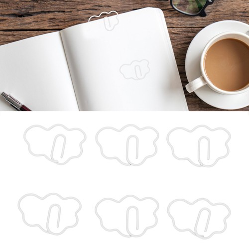 Cloud shaped paper clips - shaped,