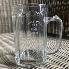 Vintage Half Pint Glass Pub
