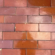Reclaimed Brown Glazed Brick Slip