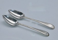 PAIR OF STERLING SILVER TEASPOONS - LONDON 1809 - STEPHEN ADAMS