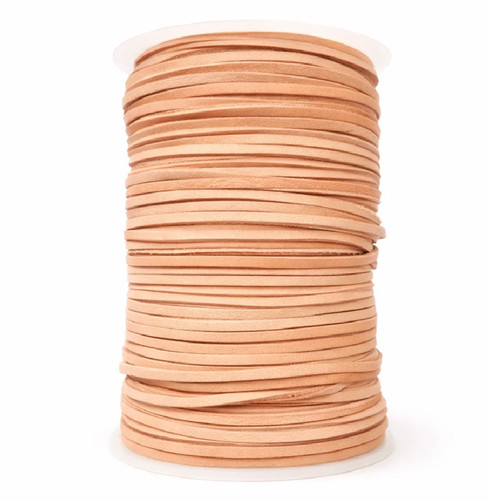 Premium flat leather cord 3mm - premium,