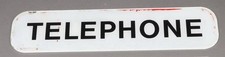 OVAL GLASS PANEL "TELEPHONE"