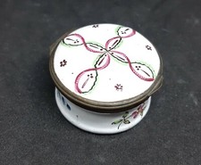 18thc bilston enamel patch box - 18thc,