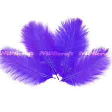 Purple Natural Genuine Ostrich Feather Fluffy Costume Craft Party Decor