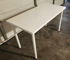 White IKEA desk