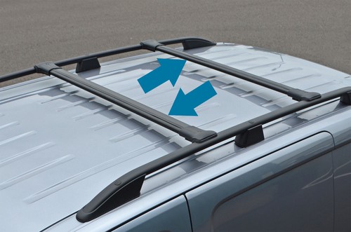 Black cross bar rail set - cross,