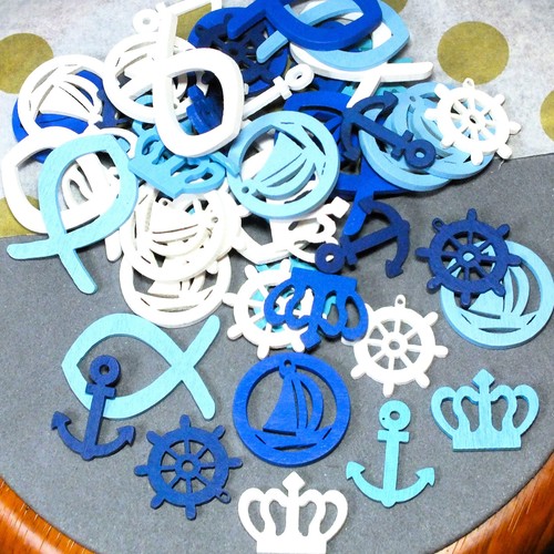 50pcs painted ocean - 50pcs, theme