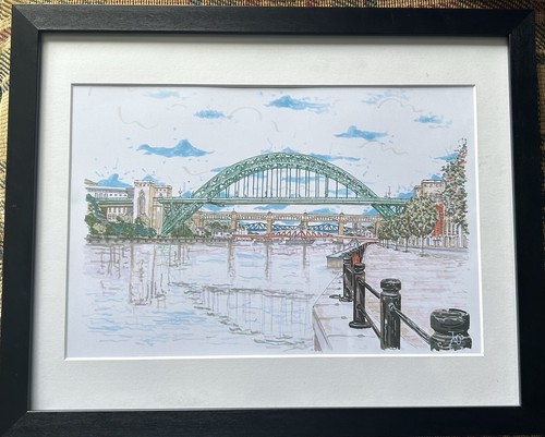 Framed tyne bridge newcastle - tyne,