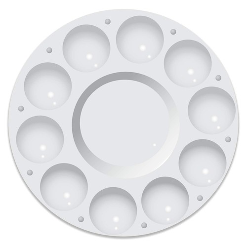 Round artist paint mixing - artist,