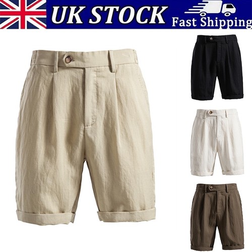 Mens linen shorts - loose, fit