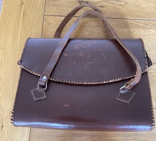 Vintage leather satchel - satchel, style