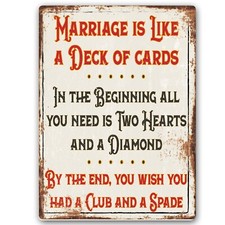 Marriage Cards funny Sign