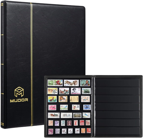 Stamp collecting album rows - album,,