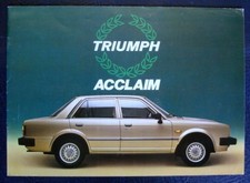 TRIUMPH ACCLAIM Car Sales