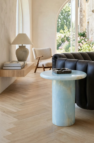 Luxury blue onyx coffee table - onyx,