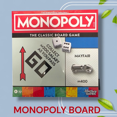 Monopoly board game with - board,
