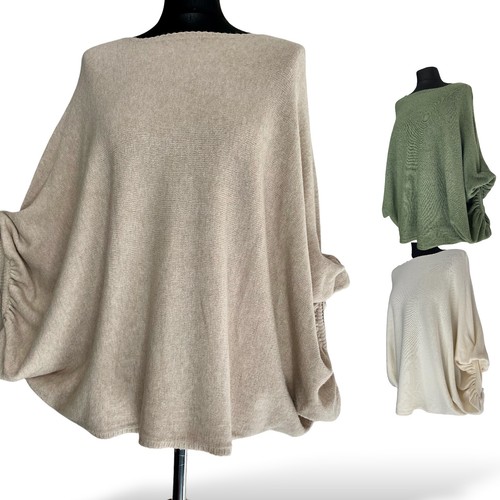 Soft knit batwing sweater - soft,