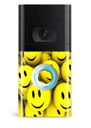 Smiley balls doorbell skin - smiley,