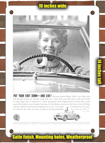 Metal sign 1959 austin - metal,