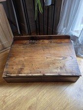 Antique pine writing slope - antique,