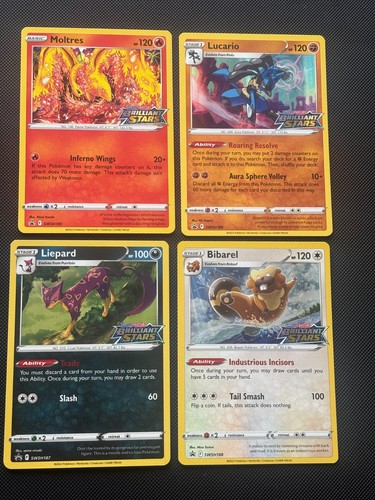 Pokemon card brilliant - card, stars