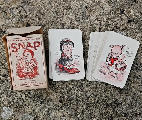Antique playing cards snap - , h