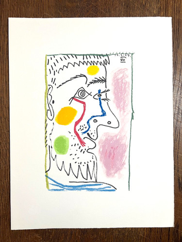 Picasso lithograph 1970 le - picasso,