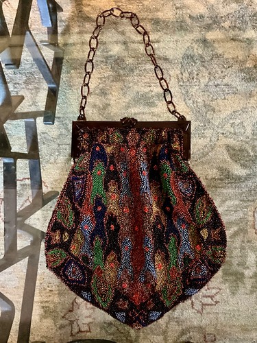 Vintage beaded handbag - vintage,